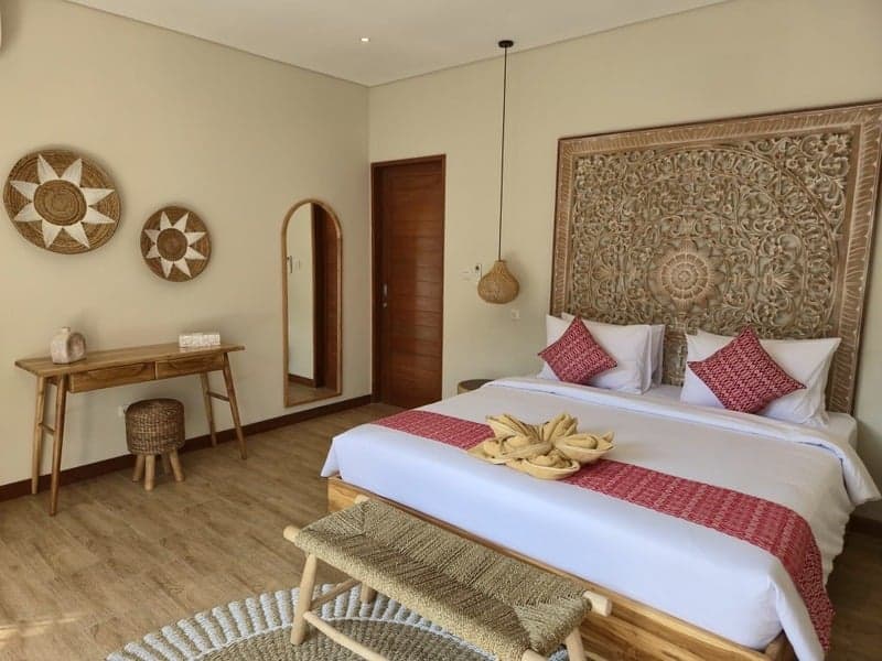 Bali retreat bungalow bedroom