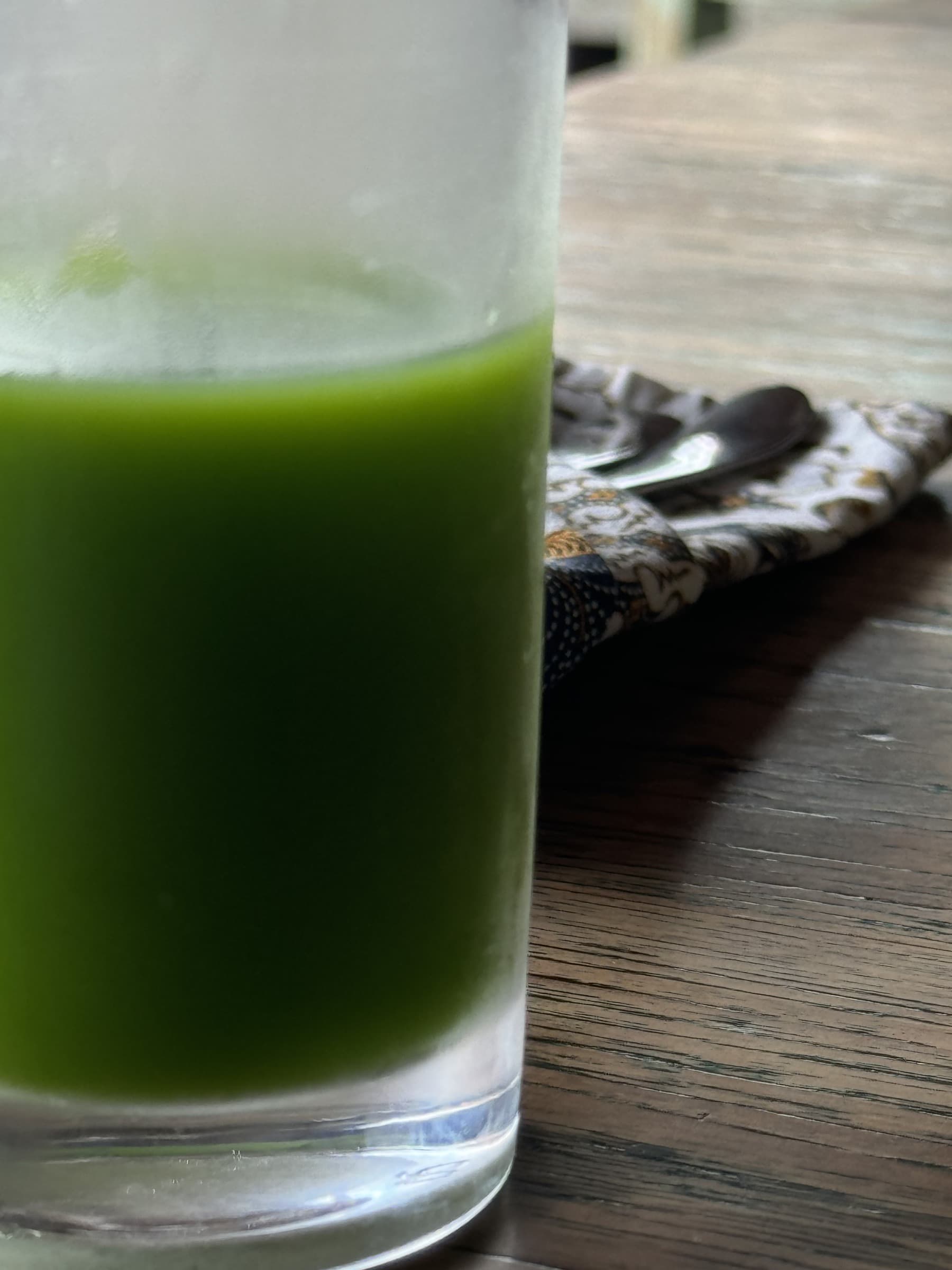 Fresh green juice — Bali retreat